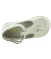 Gold leather dress shoes for a baby