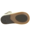 Gold leather dress shoes for a baby