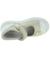 Gold leather ortho shoes for girls 