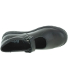 Casual school shoes for girls in black leather 