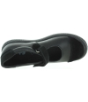 French made girls school shoes in balck leather