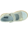 Beige leather girls casual shoes 