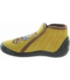 Brown slippers for a boy with wide feet