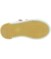 Orange leather quality sneakers for child from France 