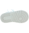 Girls silver sneakers with zipper closure with support 