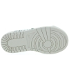 Designer girls white metallic leather sneakers 
