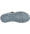 Collapsed ankles boys blue leather sandals 