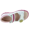 Girls white orthopedic sandals with closed heel