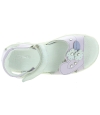 Soft purple leather profiled girls sandals
