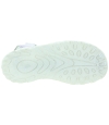 Soft purple leather profiled girls sandals