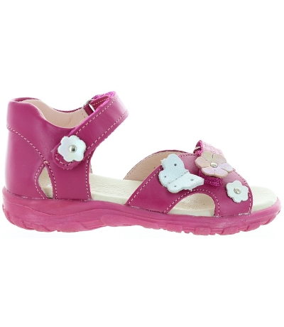 Pink leather orthopedic ankle sandals for girls Pink leather orthopedic ankle sandals for girls