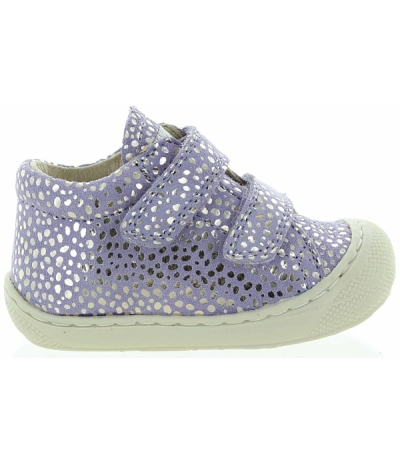 Purple leather sneakers orthopedic for toddlers 