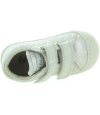 Toddler ankle high flower leather sneakers