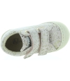 Rose leather soft sneakers for girls