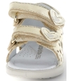 European gold sandals for baby girl with arch support