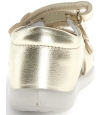 European gold sandals for baby girl with arch support
