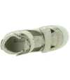 Girls ankle high natural leather beige sandals 