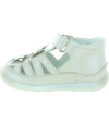 Beige leather flower decorated girls sandals Beige leather flower decorated girls sandals