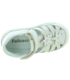 Beige leather flower decorated girls sandals Beige leather flower decorated girls sandals