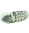 Closed toe baby gold leather sandals Closed toe baby gold leather sandals