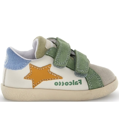 Green sneakers for child with ortho support 