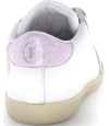 Multicolored sneakers for kids that are ankle high 