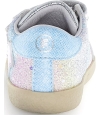 Solft leather silver sneakers for a child