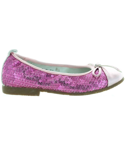 Narrow soled girls flats from Italy