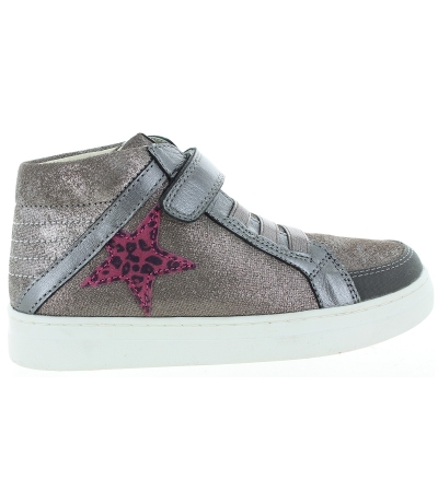Silver leather ankle boots for a child Silver leather ankle boots for a child