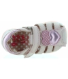 Closed toe baby girl sandals with support 