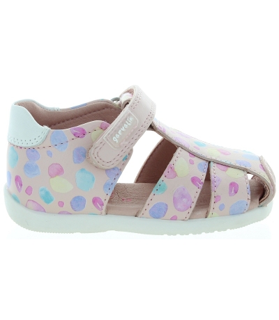 European leather baby pink sandals 