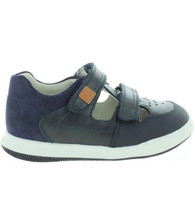 Wide feet and high instep navy boys sandals 