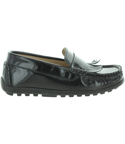 Black school shoes for boys from Spain