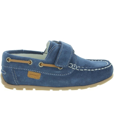 Blue suede dress loafers for boys from Spain Blue suede dress loafers for boys from Spain