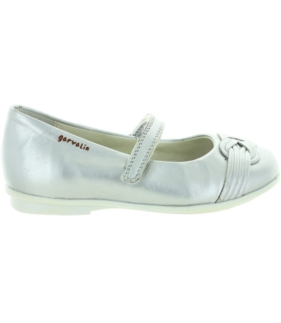 Silver Dress Shoes for Girls Arches | Made in Spain by Garvalin
