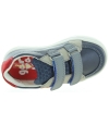 Blue child sneakers made with leather and good support