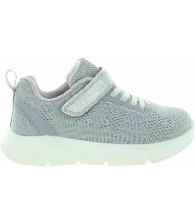 Silver sneakers for girls from Europe
