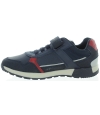 Navy sneakers for boys with fallen foot arches 