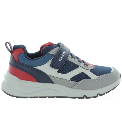 Blue sneaker for a child made with waterproof feature Blue sneaker for a child made with waterproof feature