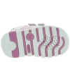 Lavender orthopedic leather sneakers with support 