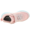 Pink girls sneakers with none marking soles