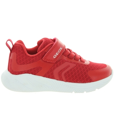 Red cool sneakers for boys to wear in a Summer 