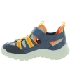 Child blue leather ankle high sandals for boys