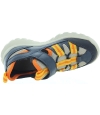 Child blue leather ankle high sandals for boys