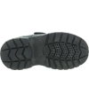 Support navy leather school shoes for boys 