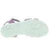 Girls purple sandals for narrow feet with arches