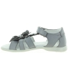 Leather girls sandals with for ankle pronation high arches