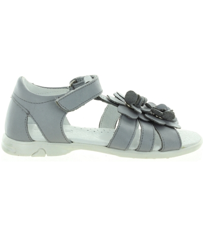 Leather girls sandals with for ankle pronation high arches