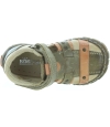 Walking leather wide high instep baby boys shoes