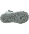 Special gray shoes for a toddler girl with high arches